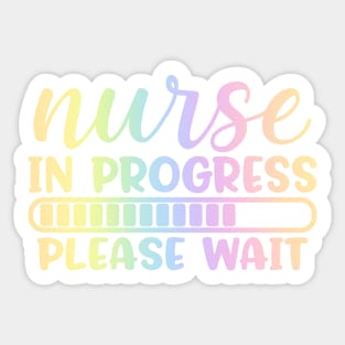 Nurse in progress please wait - funny joke/pun Sticker